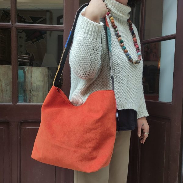 BORSA A TRACOLLA IN VELLUTO - immagine 6