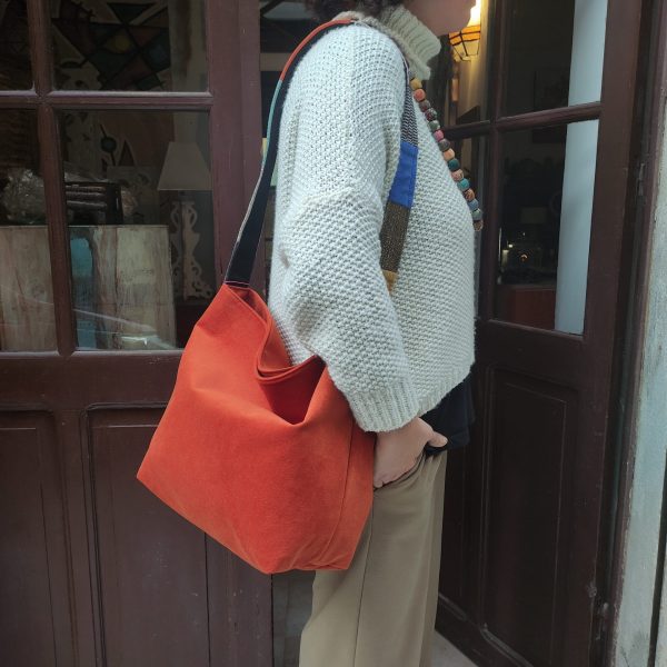 BORSA A TRACOLLA IN VELLUTO - immagine 4