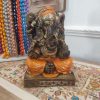 STATUA DELLA DIVINITà GANESH realizzata in resina e dipinta a mano decorazione per la casa