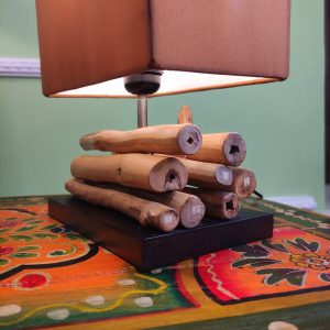 LAMPADA DA TAVOLO PICCOLA CON RAMI DELL'ALBERO DEL CAFFE'