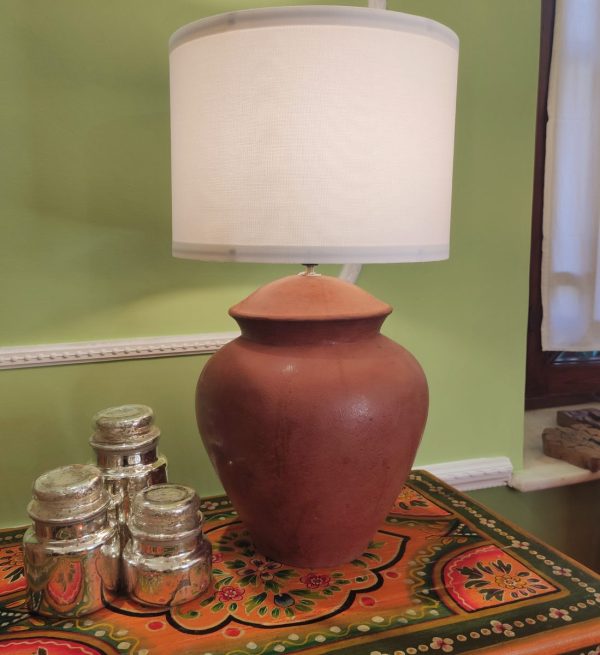 LAMPADA MAROCCO IN TERRACOTTA ARTIGIANALE