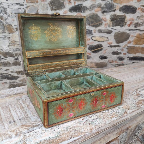 PORTAGIOIE INDIANO VERDE TURCHESE - immagine 2