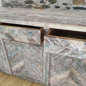 robusto legno massiccio della credenza stile marino indiana