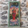 quadro stampa su vetro vintage raffigurante dea lakshmi