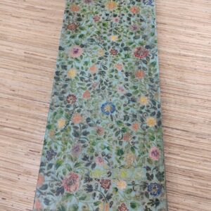 pannello decorativo da parete floreale indiano sfondo verde acqua