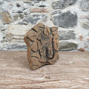 appendiabito da parete legno block print indiano