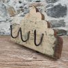appendiabiti legno tre ganci forma a cupola