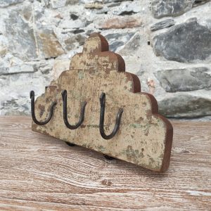 appendiabiti legno tre ganci forma a cupola
