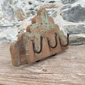 appendiabiti legno tre ganci forma a cupola