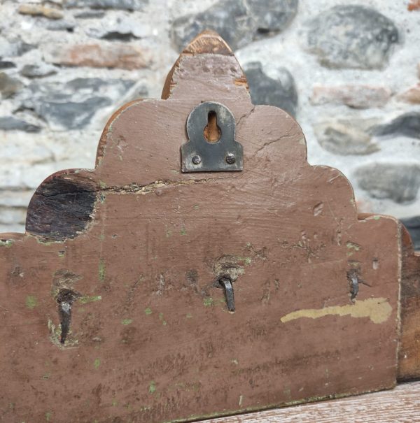 retro di appendiabito legno tre ganci forma a cupola