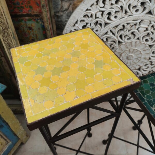 piano zellige giallo di trespolo marocchino