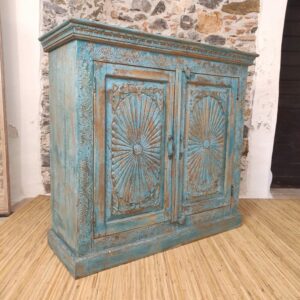 credenza indiana blu shabby