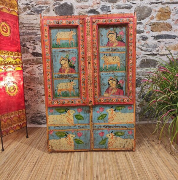 finestra indiana decorativa originale dipinta