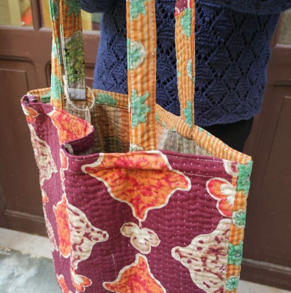 borsa multicolor shopper indiana aperta