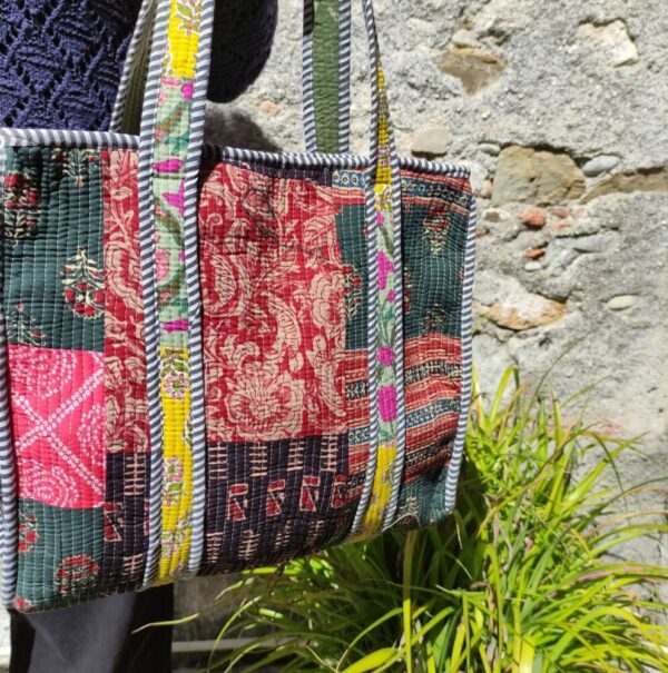 borsa shopping indiana lavorazione patchwork