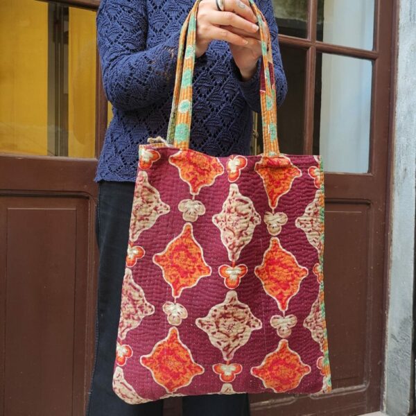 disegni della borsa shopper indiana multicolor