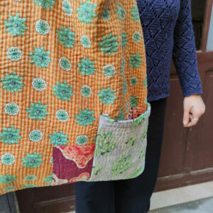 tasca esterna della borsa shopper multicolor indiana