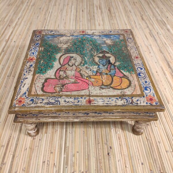 TAVOLINO ALZATINA CON KRISHNA E RADHA - immagine 3