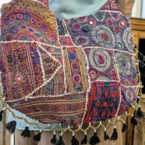 borsa indiana patchwork con stoffe vintage