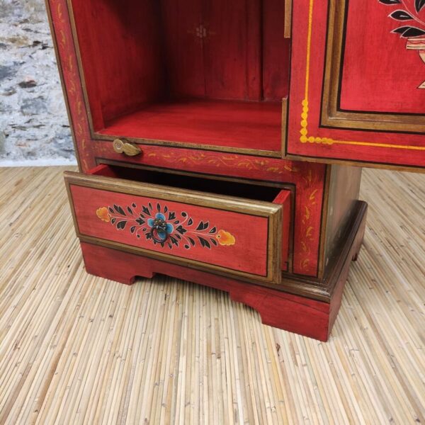 MOBILETTO COLONNA ROSSO A FIORI - immagine 7