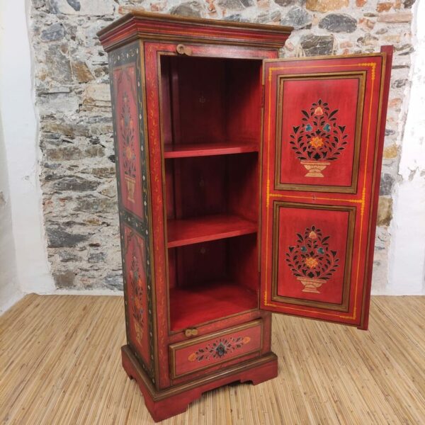 MOBILETTO COLONNA ROSSO A FIORI - immagine 2