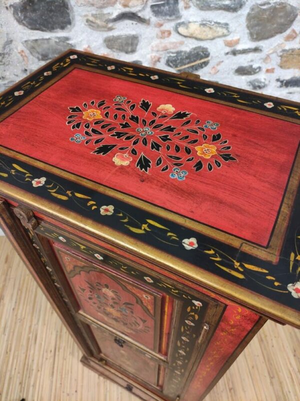 MOBILETTO COLONNA ROSSO A FIORI - immagine 3