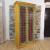 armadio colorato indiano in legno