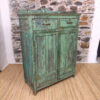 credenza da cucina verde con cassetti