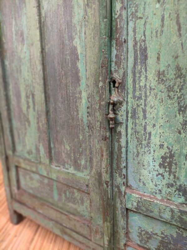 pomello originale di credenza verde vintage indiana