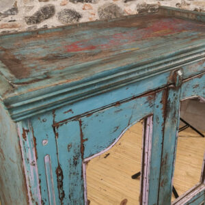 piano armadietto vintage blu indiano
