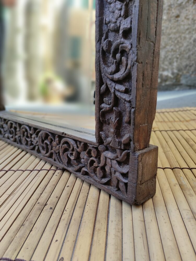 SPECCHIO INDIANO CON CORNICE INTAGLIATA - immagine 4