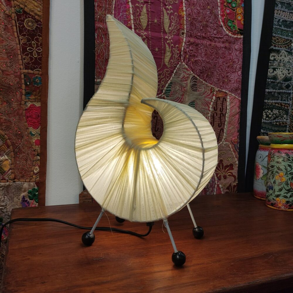 LAMPADA A RICCIOLO ETNICA IN STOFFA