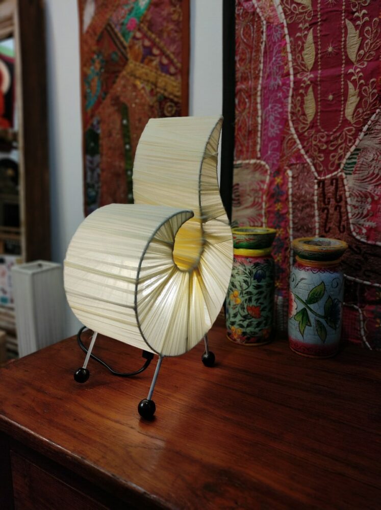 LAMPADA A RICCIOLO ETNICA IN STOFFA - immagine 2