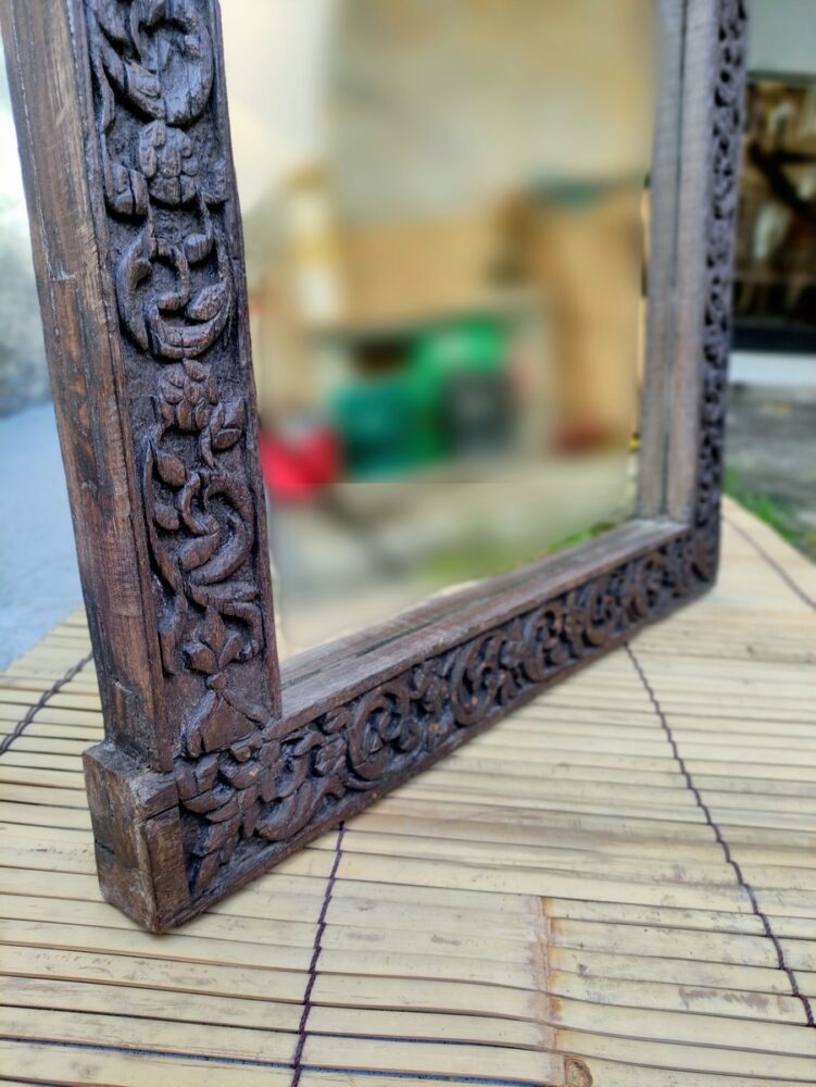 SPECCHIO INDIANO CON CORNICE INTAGLIATA - immagine 6