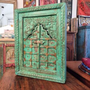 ANTICA FINESTRA INDIANA CON SPECCHIO