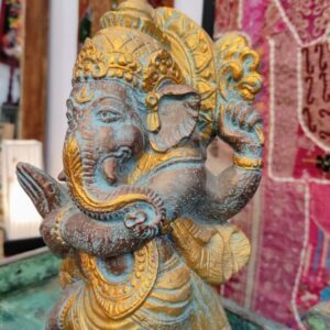 Alternative view of STATUA DI GANESH DANZANTE DIPINTA A MANO