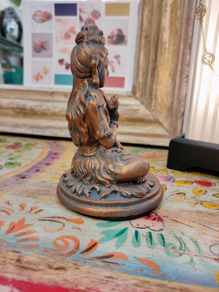 STATUETTA DI SHIVA IN RESINA BRONZATA - immagine 3